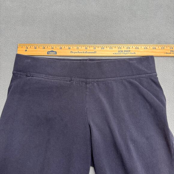 Lands End Starfish Crop Pants Womens M 10-12 Black Casual Lounge Comfy - Picture 6 of 13